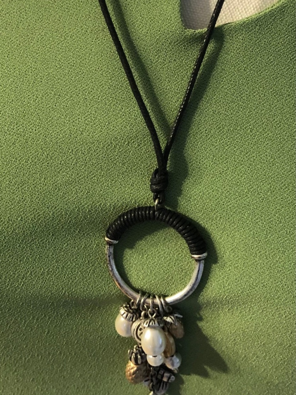Faux Leather Rope Necklace